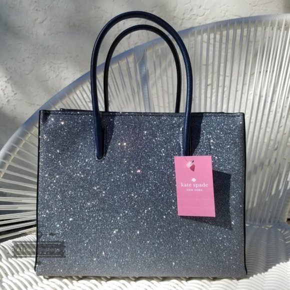 Kate Spade Trista SATCHEL card HOLDER navy SET - Picture 8 of 9